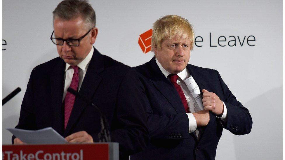 Michael Gove and Boris Johnson