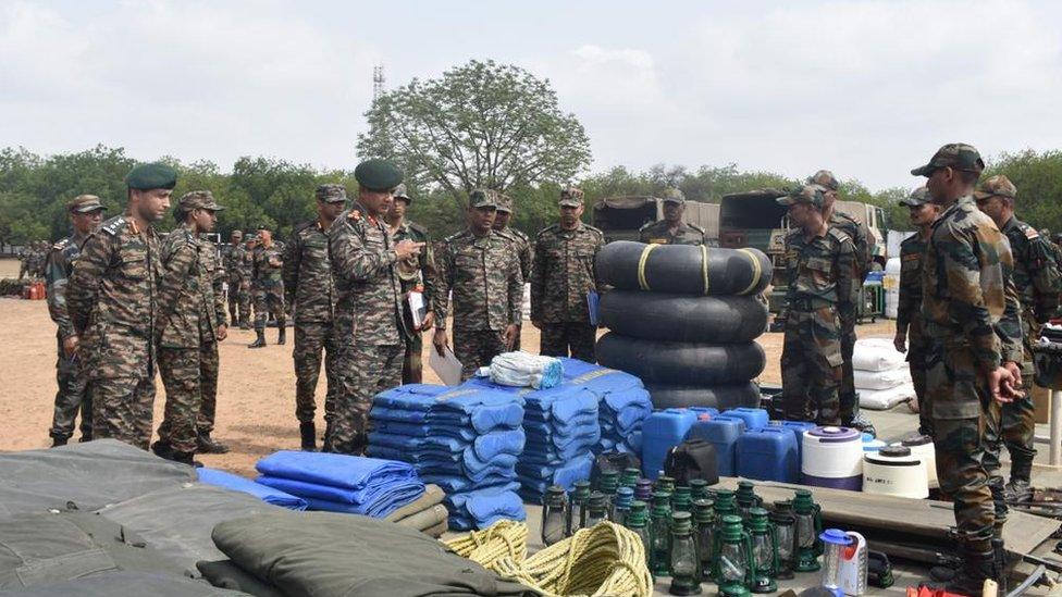 The Indian Coast Guard preps