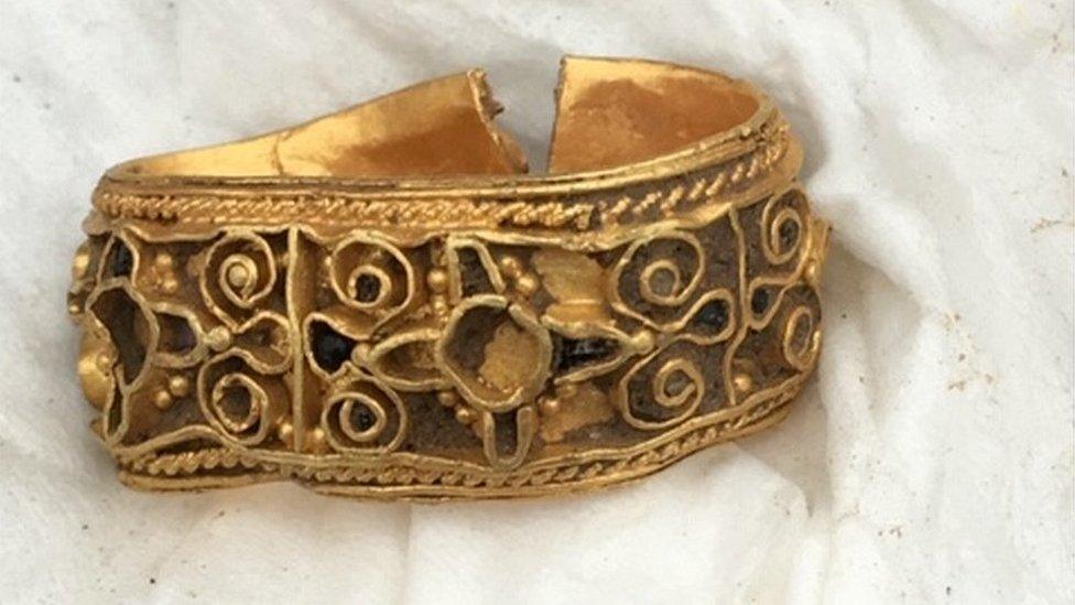 Anglo Saxon gold band