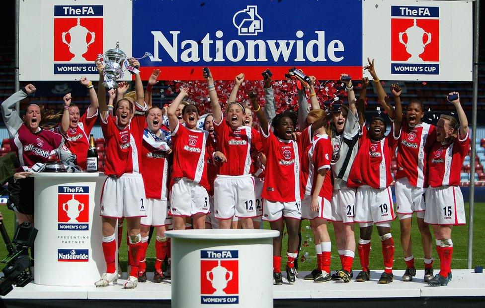 Charlton women won the cup once before being disbanded when the men were relegated from the Premier League in 2007