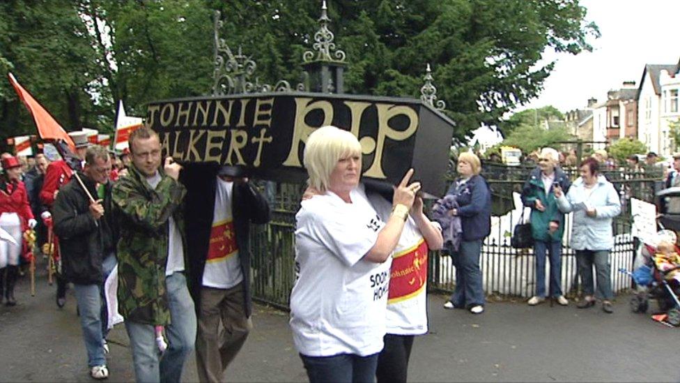 coffin protest