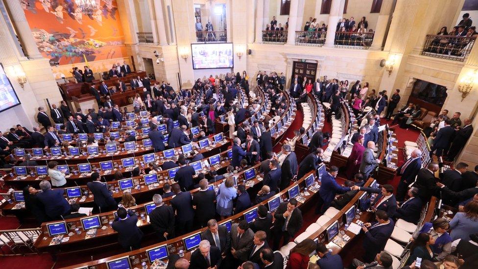 Swearing-in of Congress on 20 July 2018 in Bogota