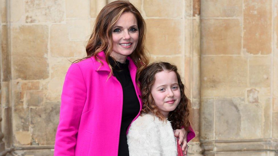 Geri Horner and daughter Bluebell