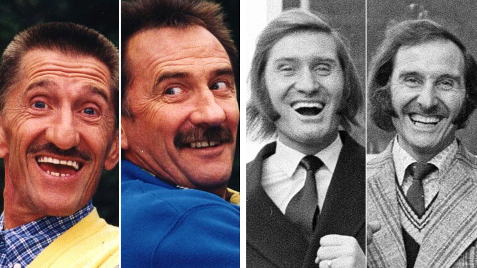 Barry and Paul Chuckle and older brothers Jimmy and Brian Patton