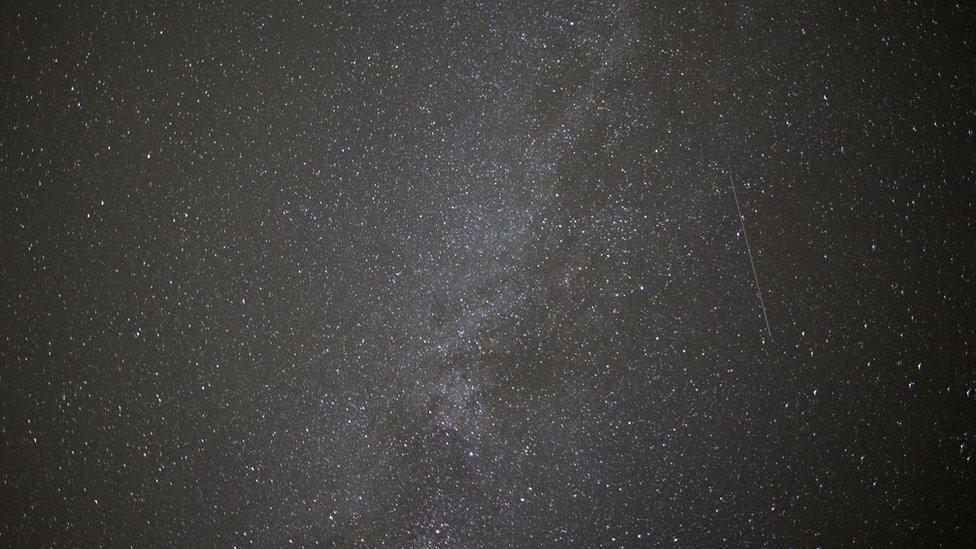 Perseid shower above UK