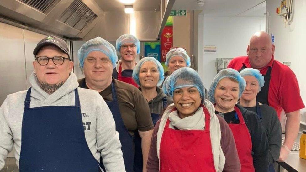 A group of volunteers pictured at the Sunderland Community Soup Kitchen