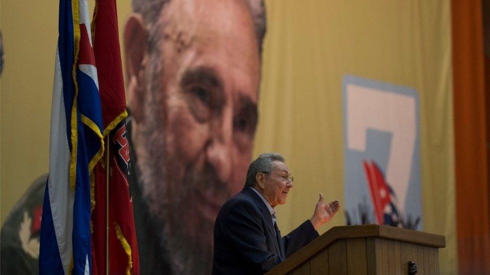 Raul Castro addressed the Communist Party Congress, 16 April 2016