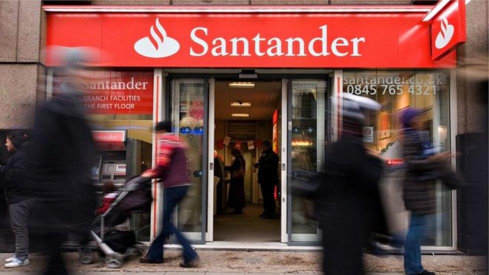 A Santander bank branch