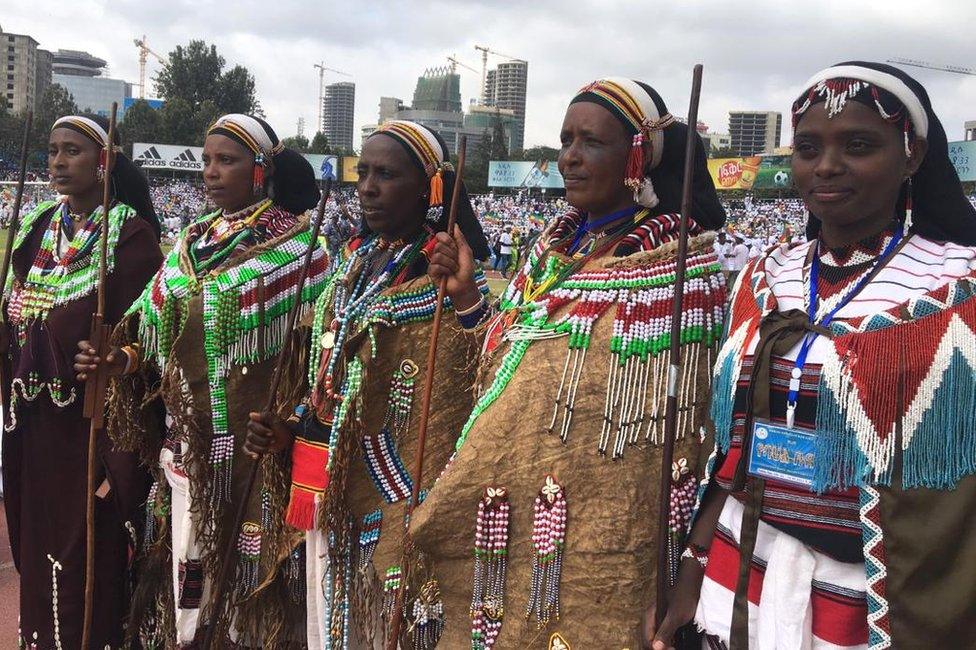 Women in traditional dress