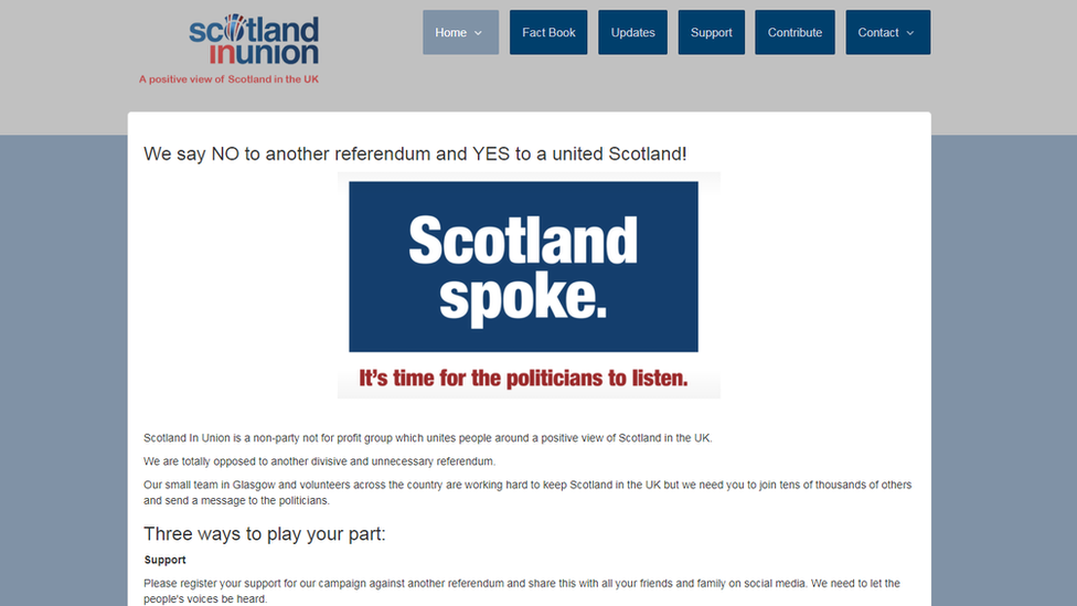 ScotlandinUnion website