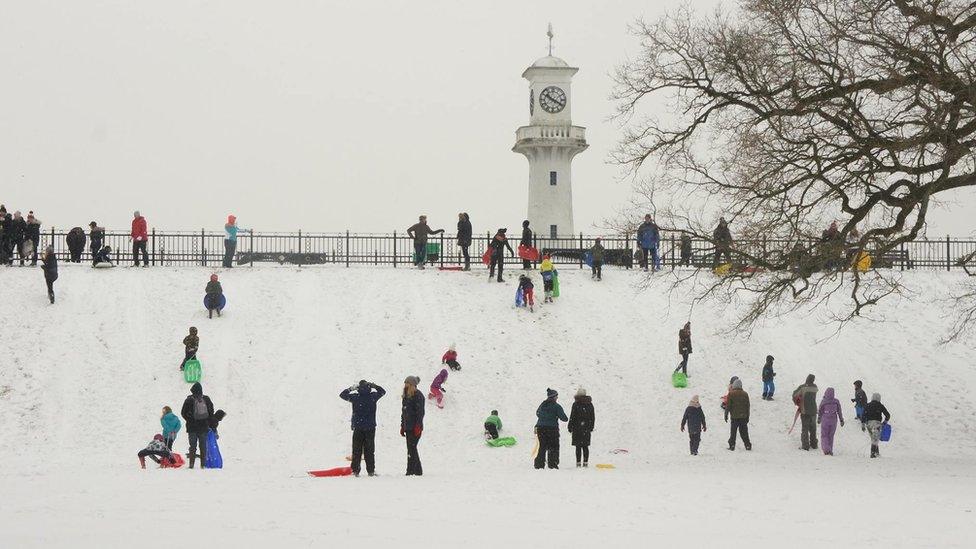 Sledging in Roath