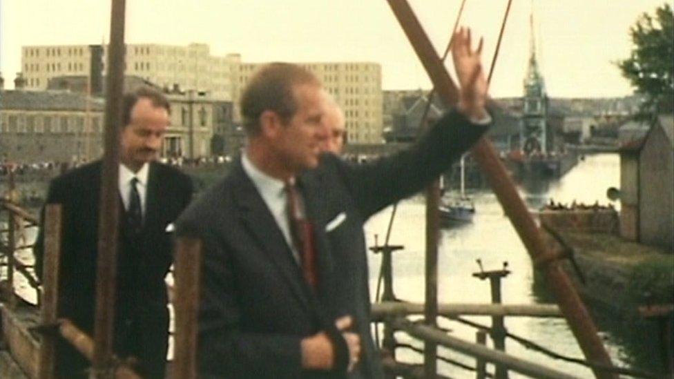 Duke of Edinburgh arriving into Bristol on SS Great Britain