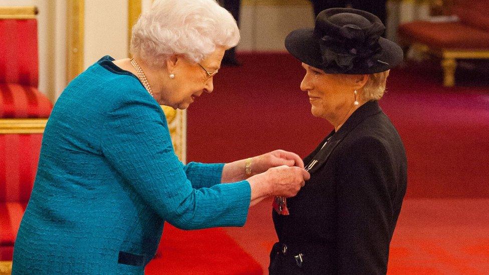 The Queen and Dame Julie Walters