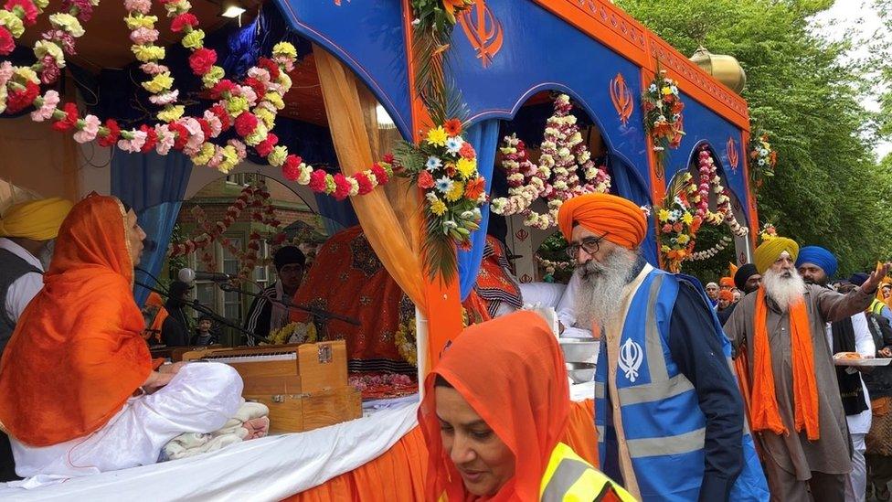 Nagar Kirtan procession Nottingham 2022