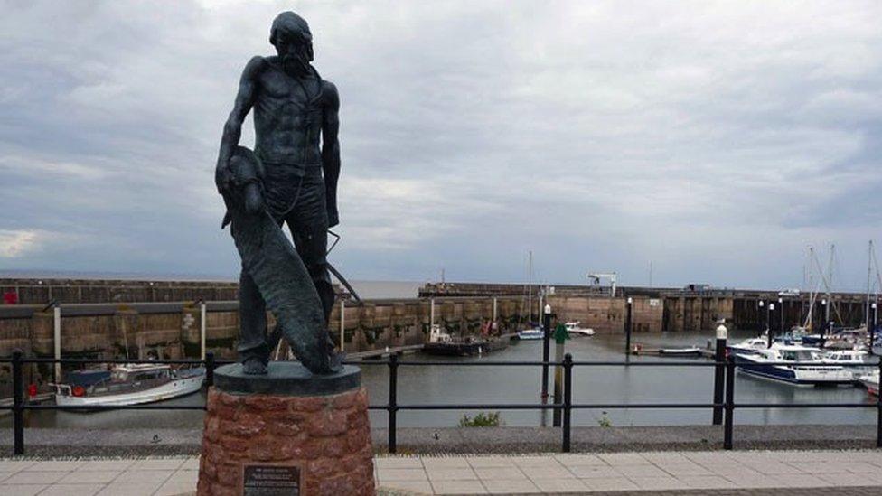 The Ancient Mariner statue