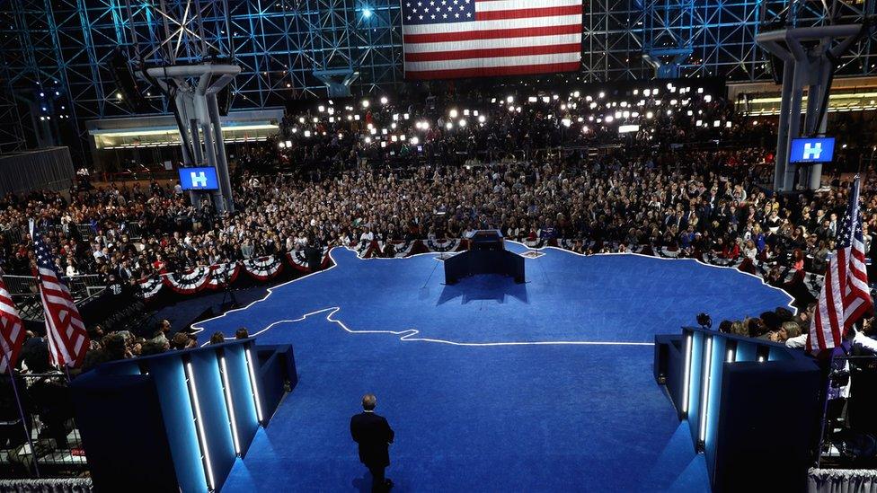 Hillary Clinton's main election event in New York