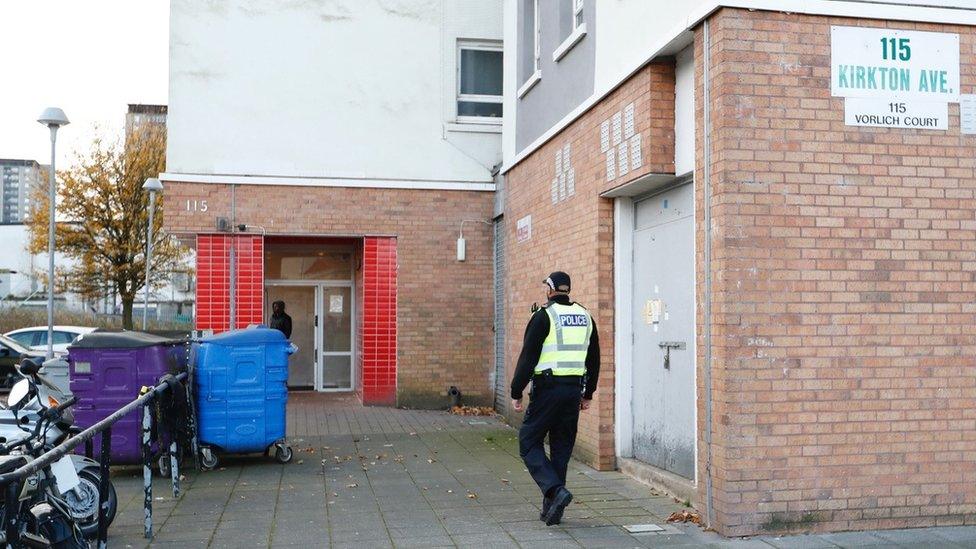 police officer at the scene