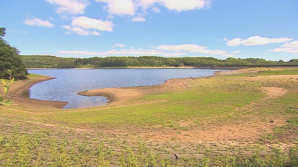 Image of a reservoir on a sunny day