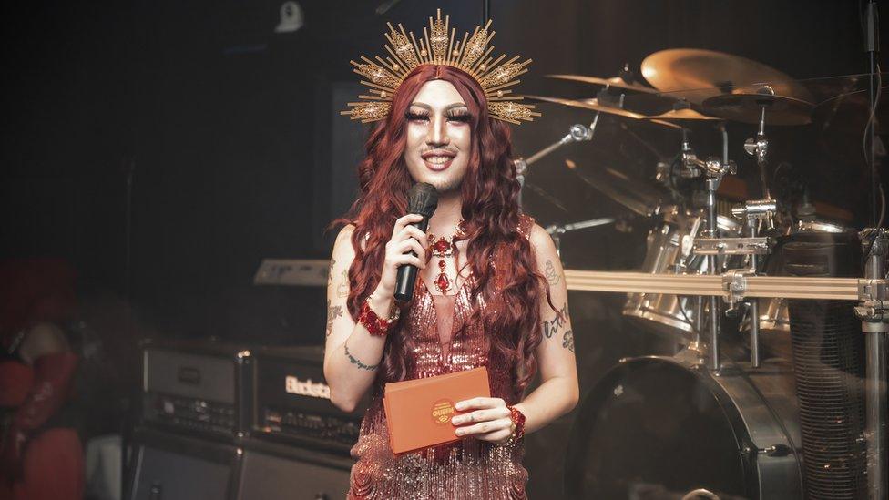 Hurricane Kimchi hosting 2022 Seoul Drag Concert