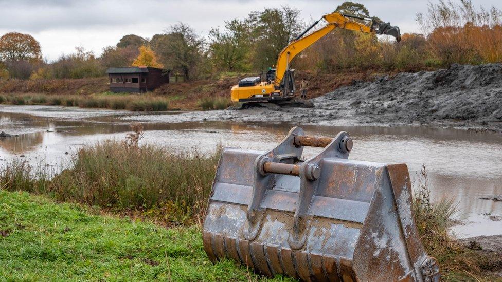 Wader Lake excavation