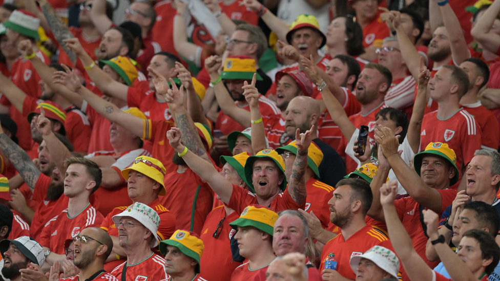 Wales fans in Qatar