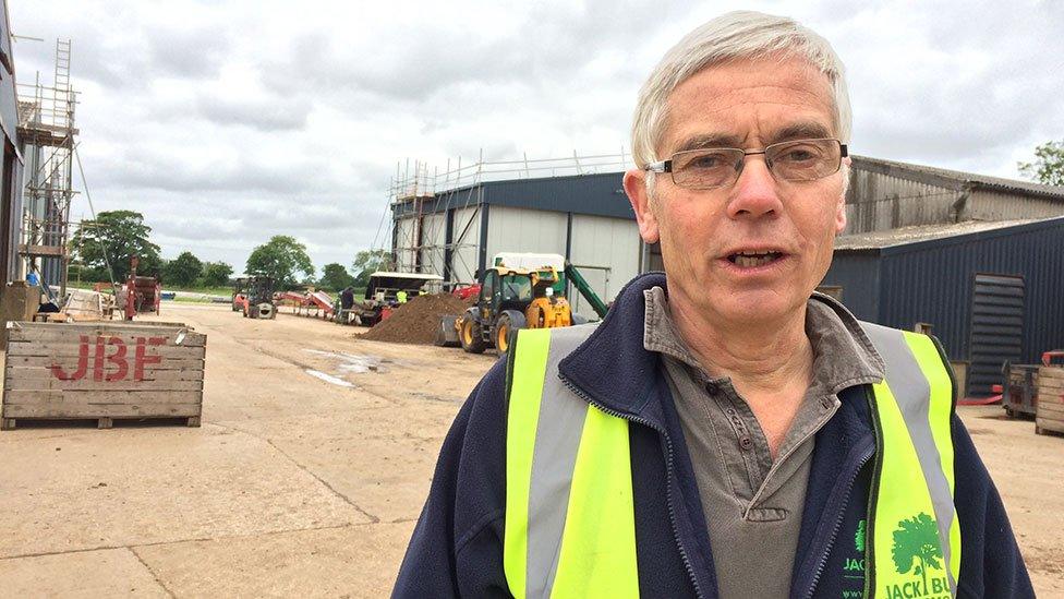 Robin Buck, manager of Jack Buck Farm in Lincolnshire, says his business relies on workers from eastern Europe