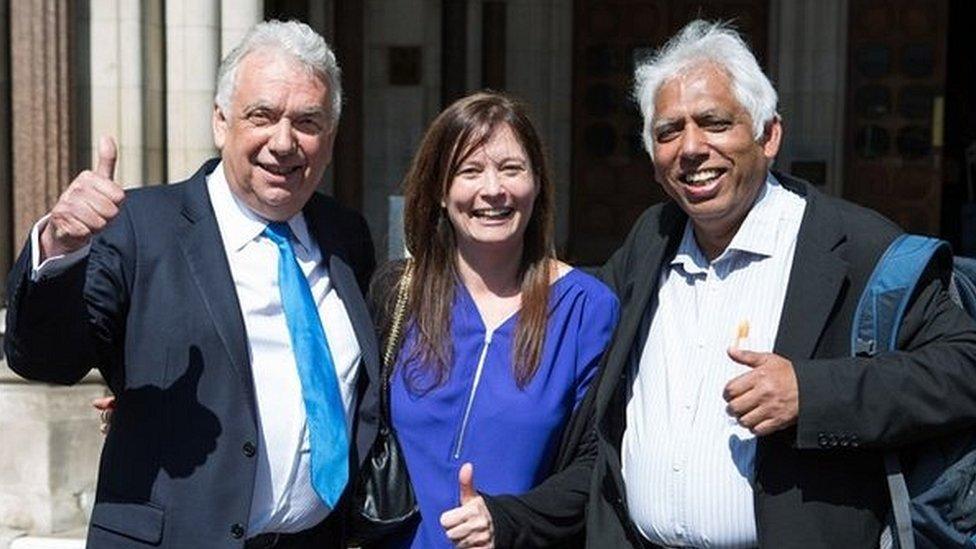 Andy Erlam, Angela Moffat and Azmal Hussein,