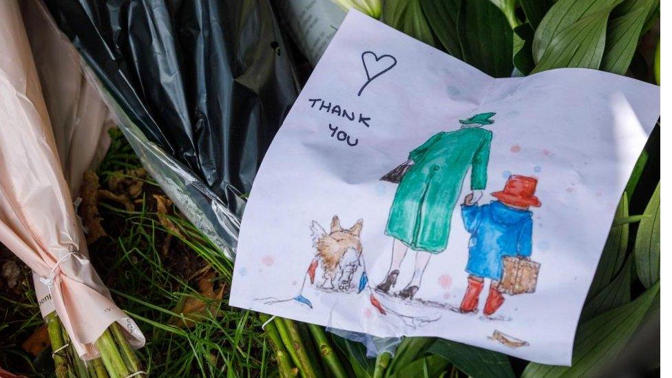 Eleanor Tomlinson's illustration left in a tribute