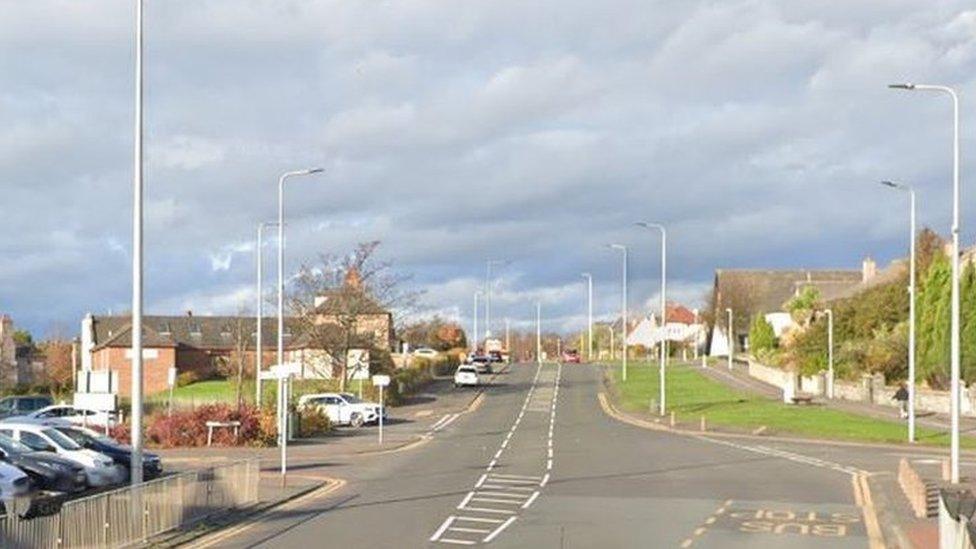 Queensferry Road at the junction with Aberlour Street