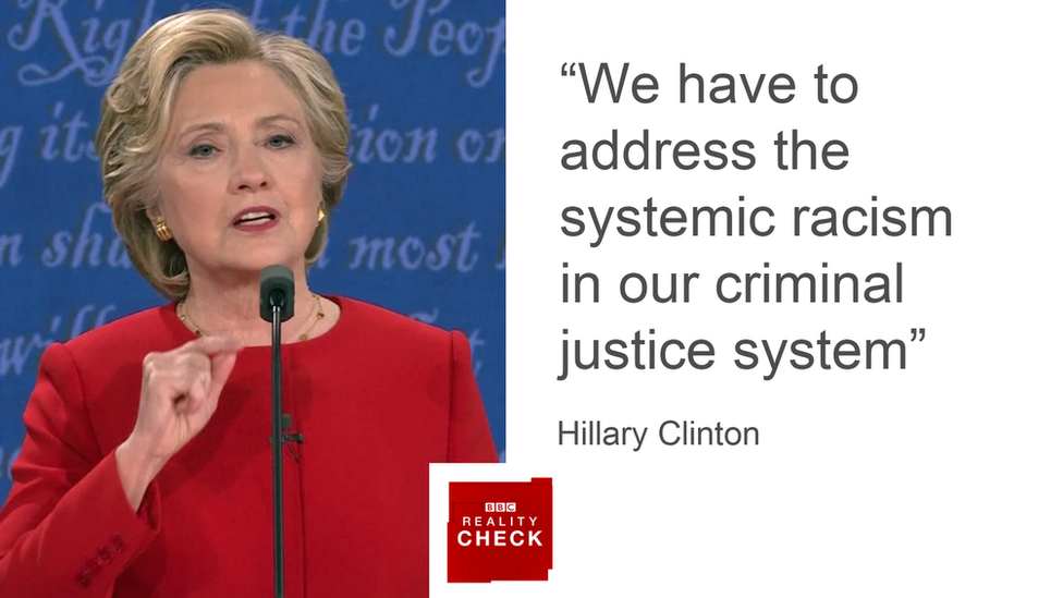 Hillary Clinton: "We have to address the systemic racism in our criminal justice system"