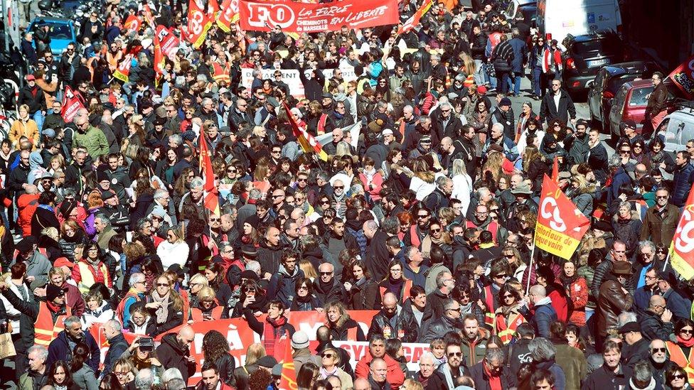 Marseille protesters