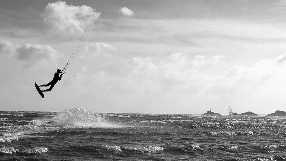 Fancy starting your morning like this? Jon Dallimore from Cardiff took this shot at a windy Swansea Bay.