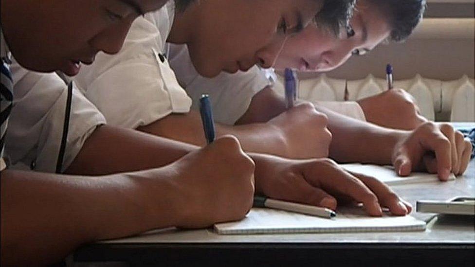 Pupils at one of the Gulen linked schools in the Kyrgyz capital Bishkek are taught in Kyrgyz, English and Turkish