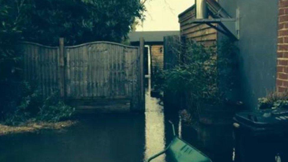 Flooding in Chertsey