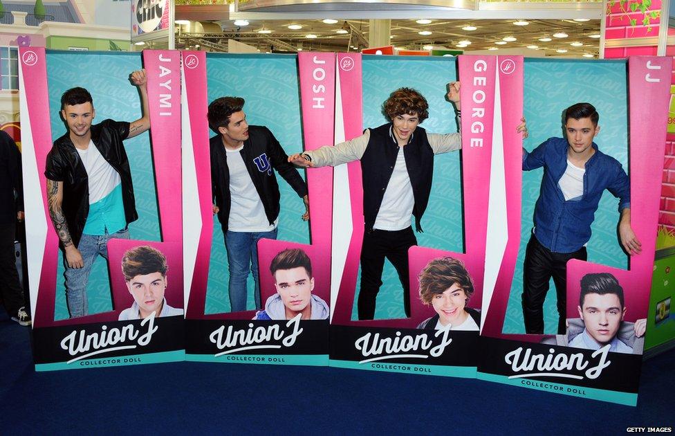 Jaymi, Josh, George and JJ from Union J