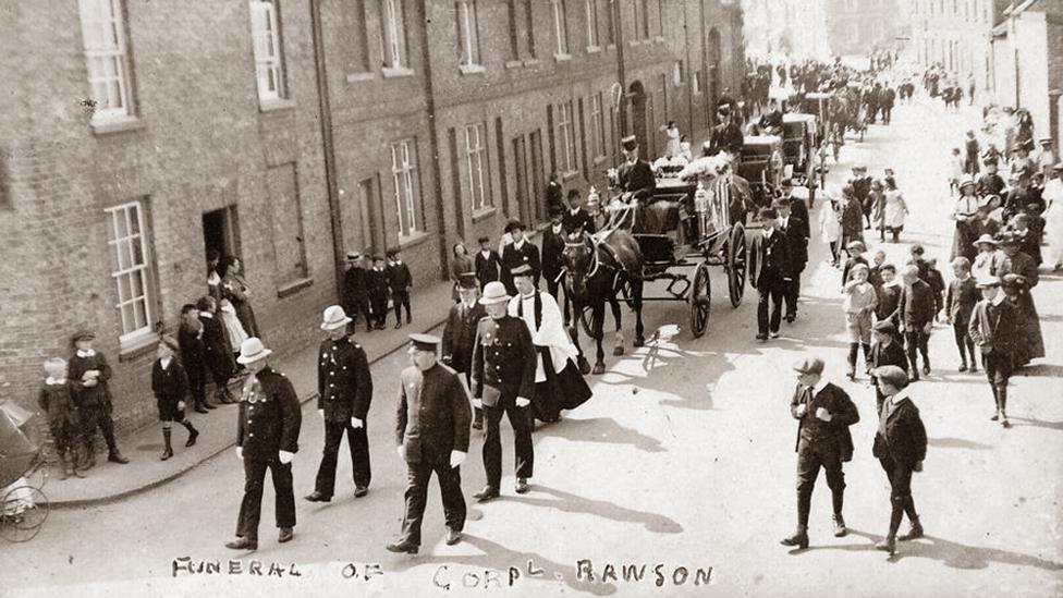 Arthur Rawson's funeral