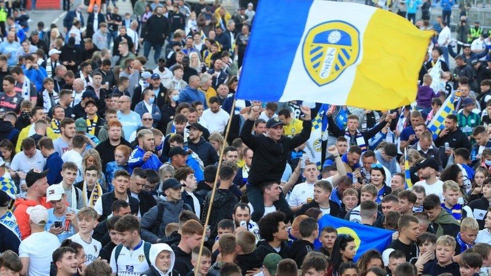 Fans at Elland Road