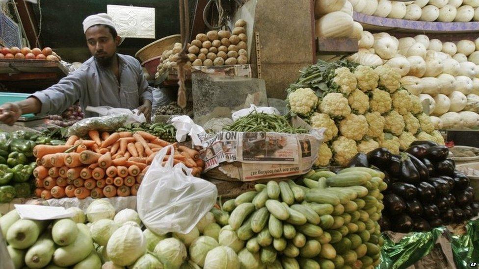 Market trader in Bangalore