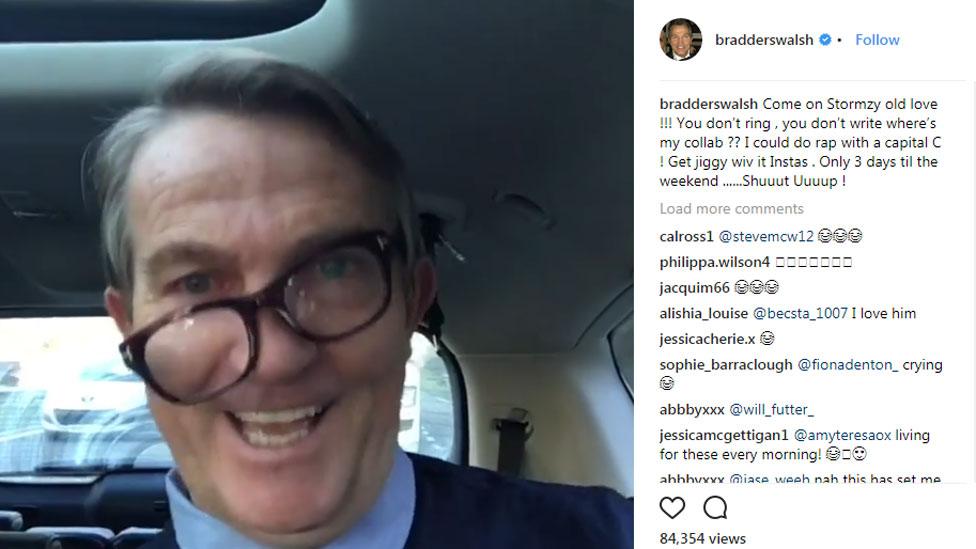 Bradley Walsh Instagram post