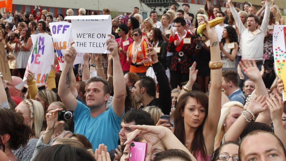 The audience wait before finalists enter the Big Brother House on June 9, 2010