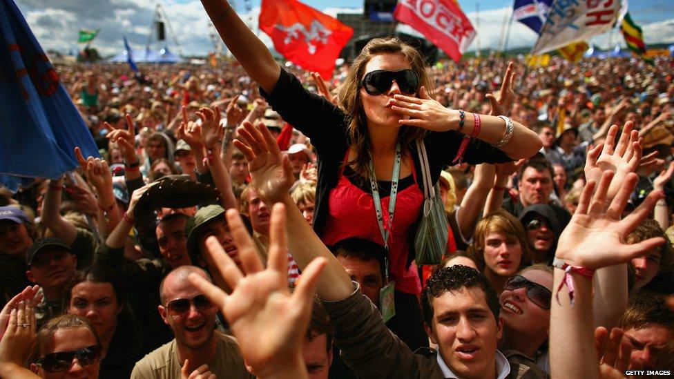 A crowd at T in the Park