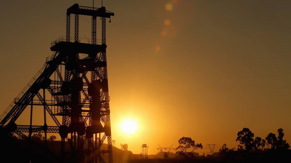 Derelict gold mine in Johannesburg