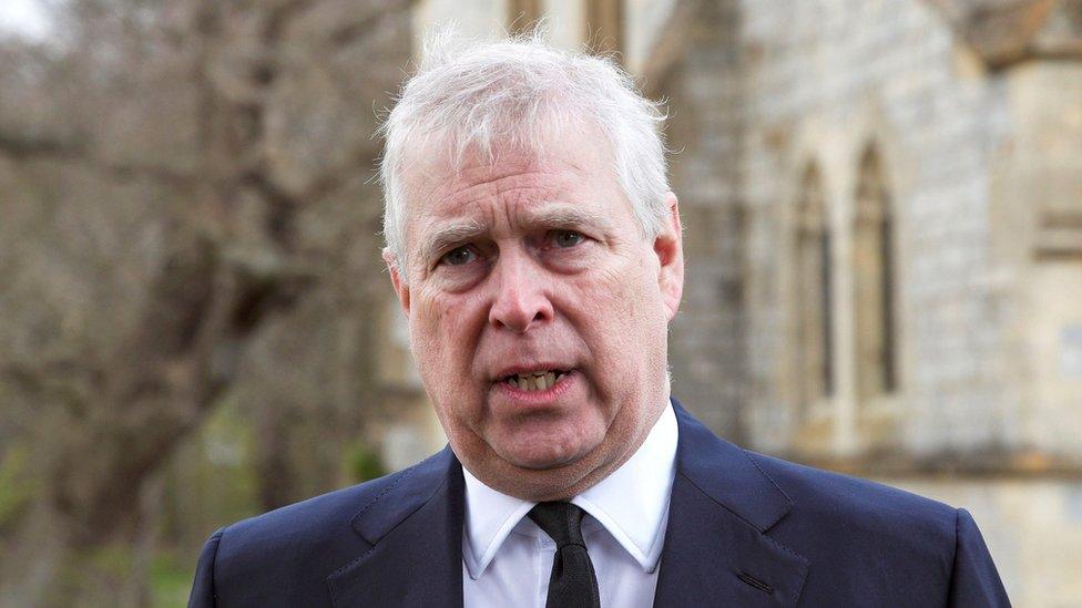 Prince Andrew earlier this year