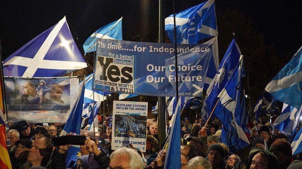 Scottish independence supporters