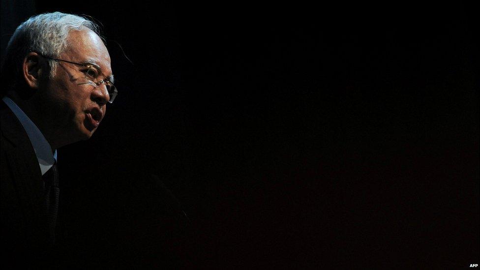 Malaysian Prime Minister Najib Razak delivers a speech at a ceremony in Kuala Lumpur - 30 July 2015