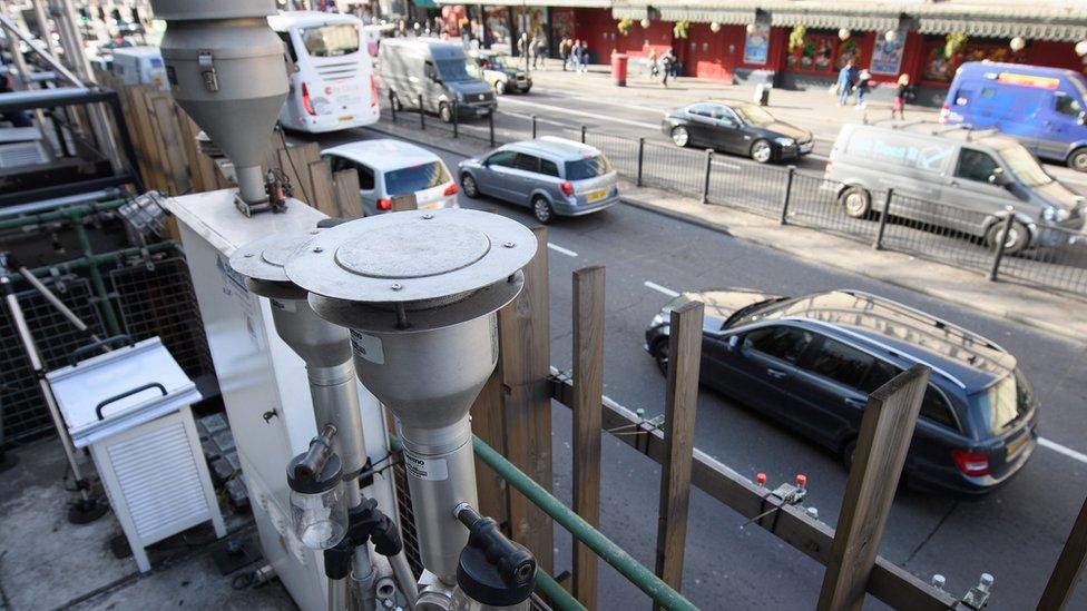 Air pollution monitoring station