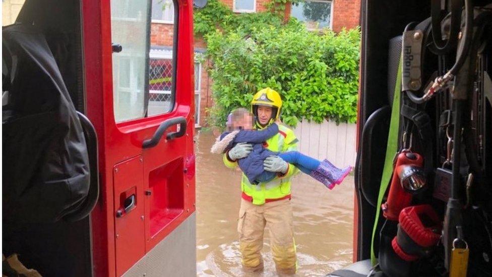 Boy rescued