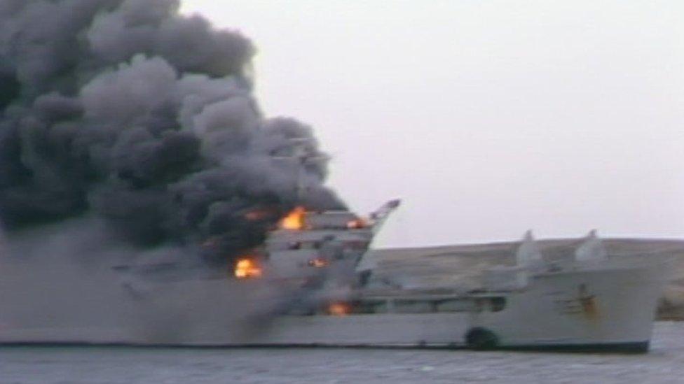 The RFA vessel Galahad