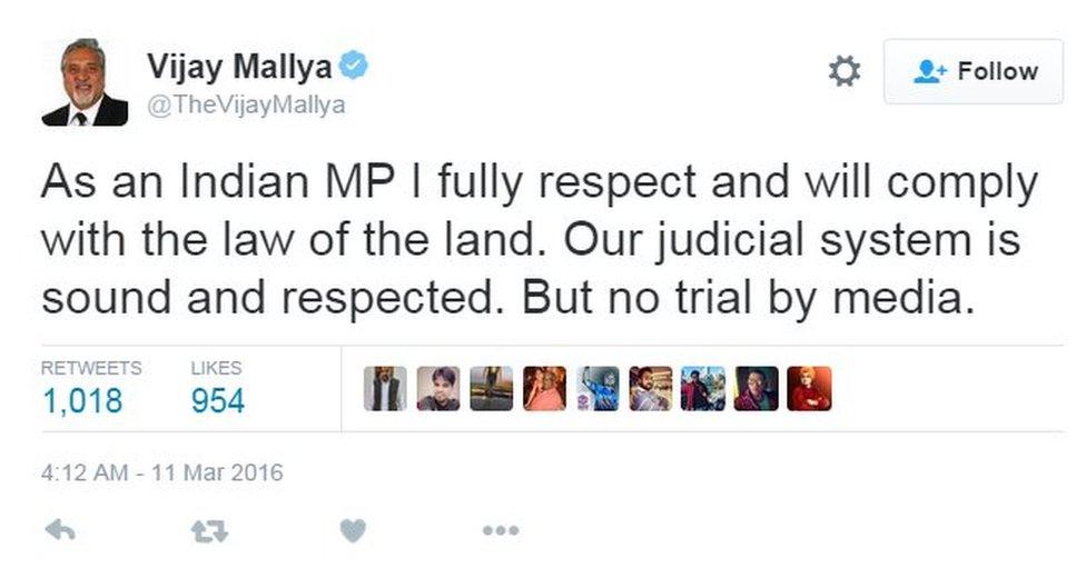 As an Indian MP I fully respect and will comply with the law of the land. Our judicial system is sound and respected. But no trial by media.