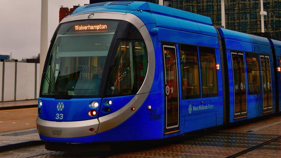 Tram in Birmingham